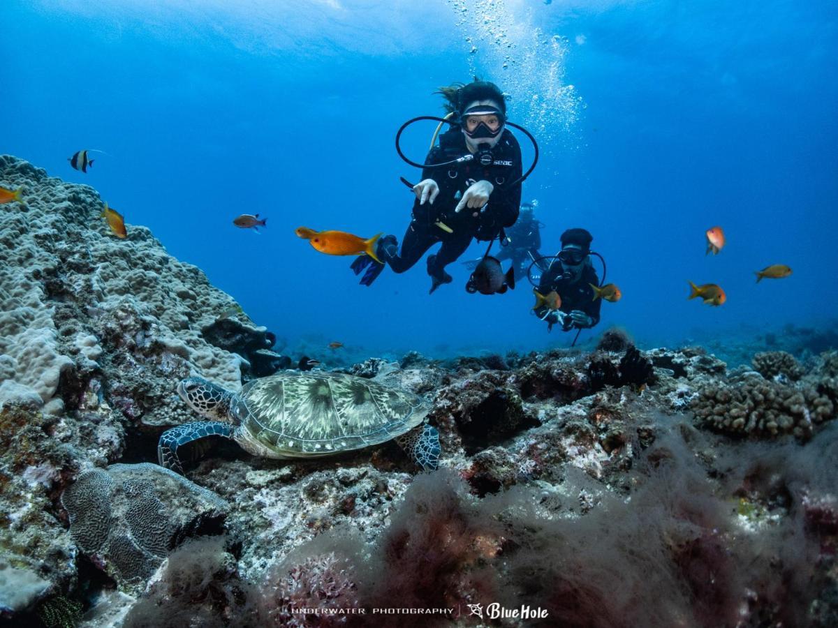藍洞潛水blue Hole Dive Center Bed and Breakfast Heng-ch'un Exteriör bild